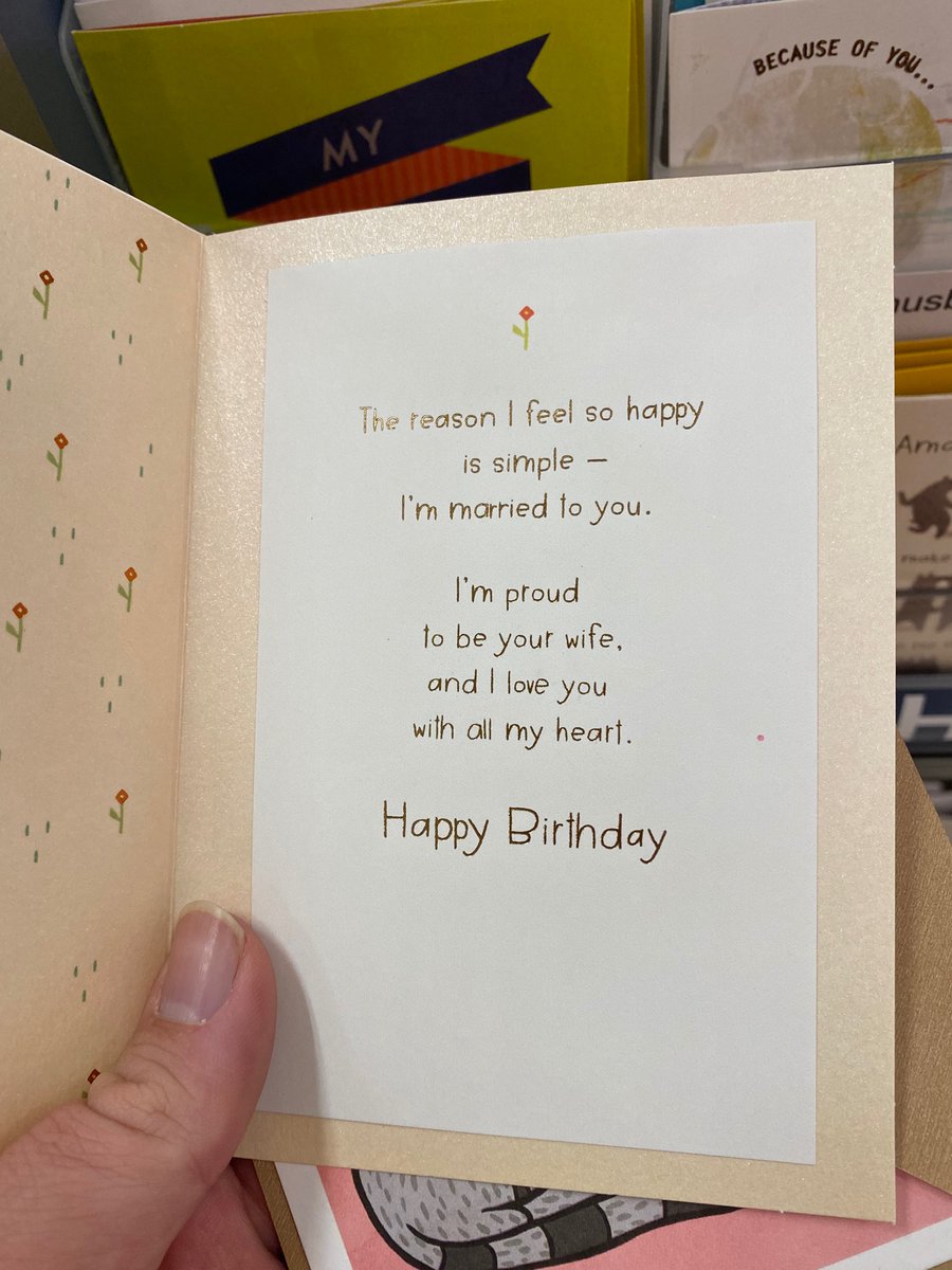 Topher2882's tweet photo. @Target @AskTarget Let’s talk. I was so excited to see this card. Two bears that look alike. Not one with eye lashes inferring a gender. I was thrilled. Then I open the card and the sentiment inside is gendered. Wives are not the only ones who give their husbands cards. Thank you https://t.co/TkOJ7p78pS