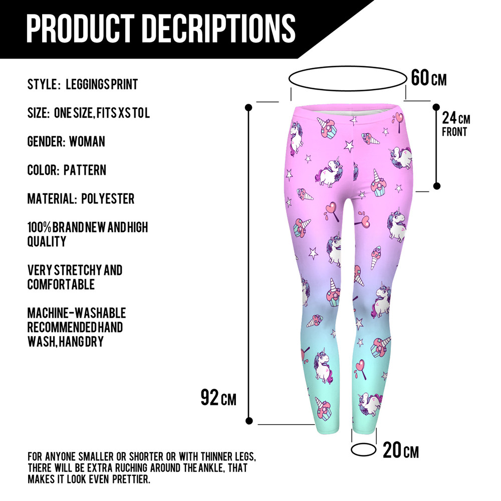 leggingonlines's tweet photo. New (New Fashion Women Leggings Unicorn And Sweets Printing leggins Fitness legging Sexy High waist Woman pants) ... https://t.co/FE4FDVW8E0