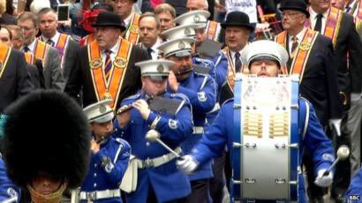 The Orange Order supports bands still being allowed to march in their local areas.