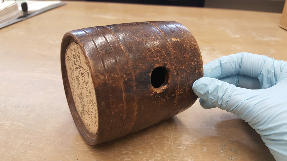 We're raising an #ArchivesHuzzah with this 'day's ration of rum' barrel from the #RevolutionaryWar! 

At least that's what the label says. Can anyone confirm? Was this common practice? #ArchivesHashtagParty #USA250