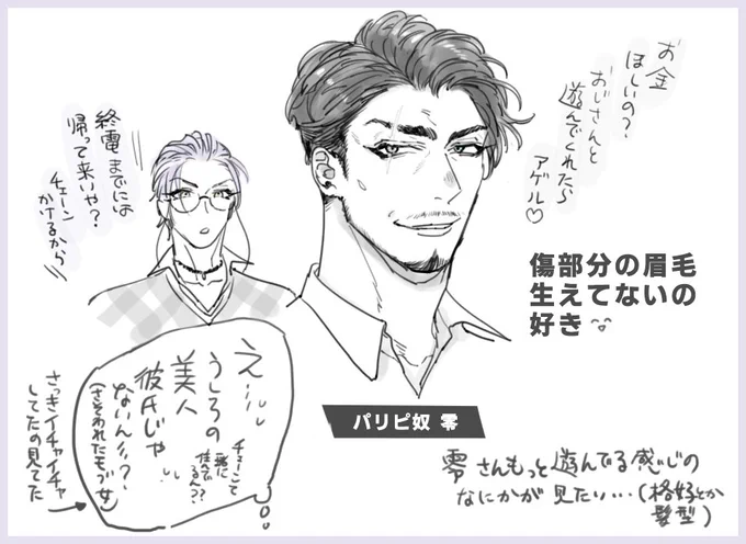 零盧
0⃣さんの眉、傷部分の毛が生えてないとか性癖です…そしてパァリィピィポォなおじさんがみたいです? 