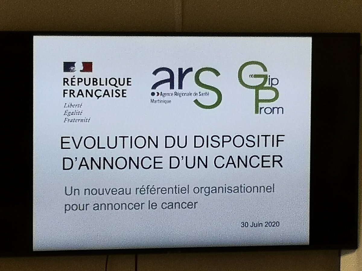 AudreyFlobinus's tweet photo. #Cancer #NouveauDispositifDAnnonceDuCancer #INCa #Martinique #PlateformeRégionaldOncologiedeMartinique #GIPPROM #AudreyPomierFlobinus #ChefdeCabinet https://t.co/vYvi4znl1S