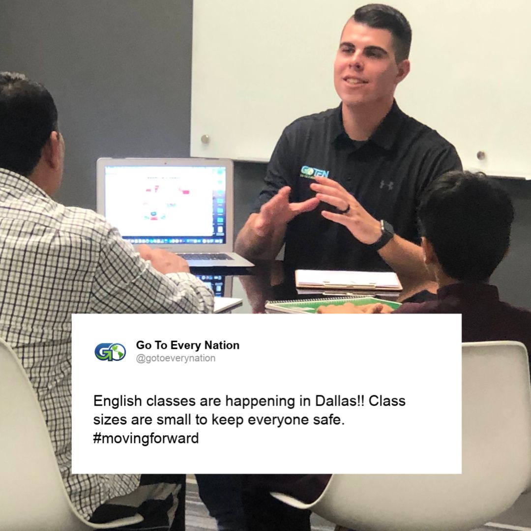 GoToEveryNation's tweet photo. Summer sessions with smaller classes are underway in Dallas. Contact @bradencox80 to volunteer. https://t.co/oTAlZcHcI4