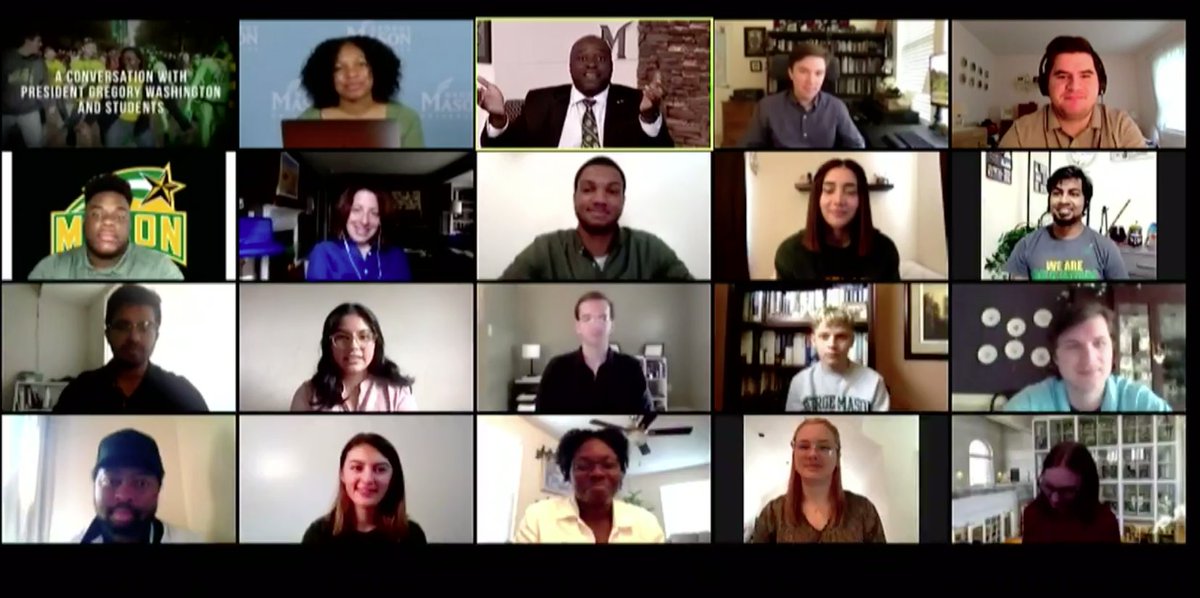 I appreciate the opportunity I had this AM to meet w/ our   student leaders &amp; answer many of your questions. I can tell this is an intelligent &amp; dedicated group who will continue to be influential in our community. I'm excited to work with you, as we lead Mason forward together.