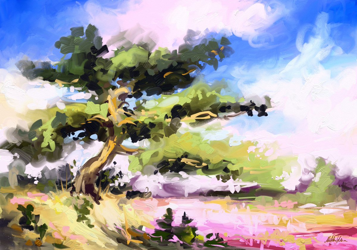 MikkoTyllinen's tweet photo. Check out the tree i created for @DeviantArt Getting StARTed series! https://t.co/jmujHvgg0j
#DAGettingStARTed
#art #painting #tree #landscape #myart https://t.co/Na8INNB6hv