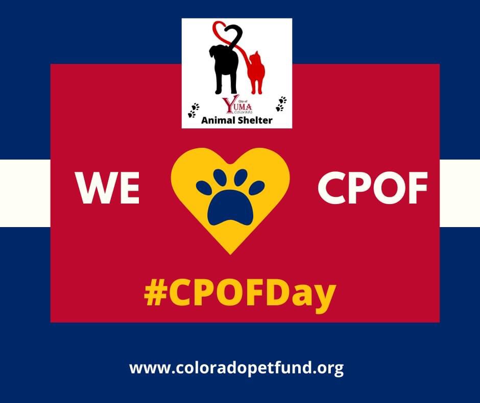 Today is #CPOFDay! Thank you <a href="/JaredPolis/">Jared Polis</a> for your proclamation supporting Colorado Pets. Our partners at CPOF are doing important work to help us prevent pet homelessness. Learn more about CPOF by following them at <a href="/copetfund/">Colorado Pet Overpopulation Fund</a>. #CPOFDay #COLovesPets

facebook.com/copetfund