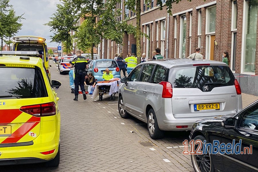 Traumahelikopter naar Vathorst voor gewonde op straat. 112 in Beeld.
