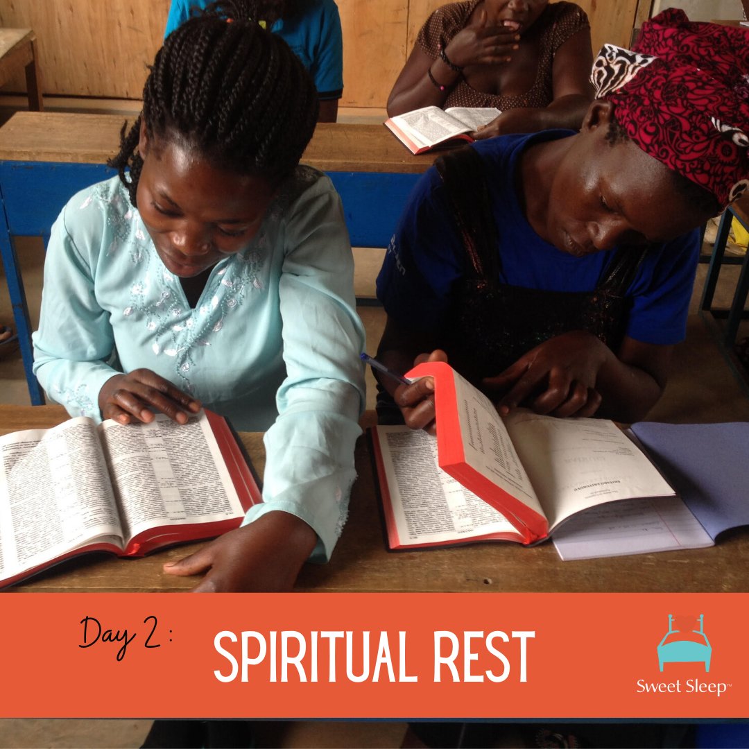 SweetSleep's tweet photo. The second pillar of Sweet Sleep's True Rest is spiritual rest. It's easy to see that we all need sleep (physical rest). What's not as easy to see is that we need spiritual rest just as much! That's why with both our beds and CO•OPs we provide Bibles in the local language! https://t.co/S0bgojHpU6
