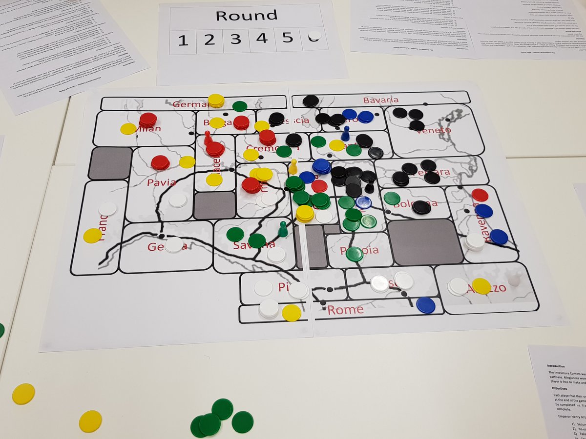 11  #MAMG20 - But there is no winner. Each player is only in competition with themself. There’s no all or nothing victory condition which fits much better with this more complex view of the Investiture Contest. It’s not about ‘winning’, it’s about doing well.