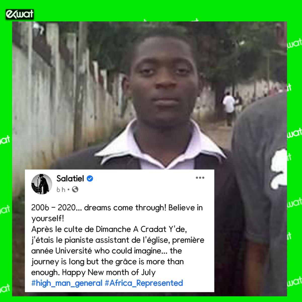 EkwatTV's tweet photo. Poverty wanted to finish Salatiel for us. Thank God for Grace 🙌😂.

#cameroon #music #alphabetterrecord #highmangeneral #africarepresented https://t.co/lhS6n99gmf