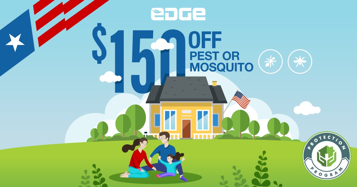 Enjoy this Fourth of July even more with $150 off your new Pest Control or Mosquito Service! 

Call 833-614-3343 or visit hubs.ly/H0s2SWf0 to claim now!

Valid only when you start a new service. Promotion will last July 1st through July 6th.
#4thofjuly #pestcontrol #deal
