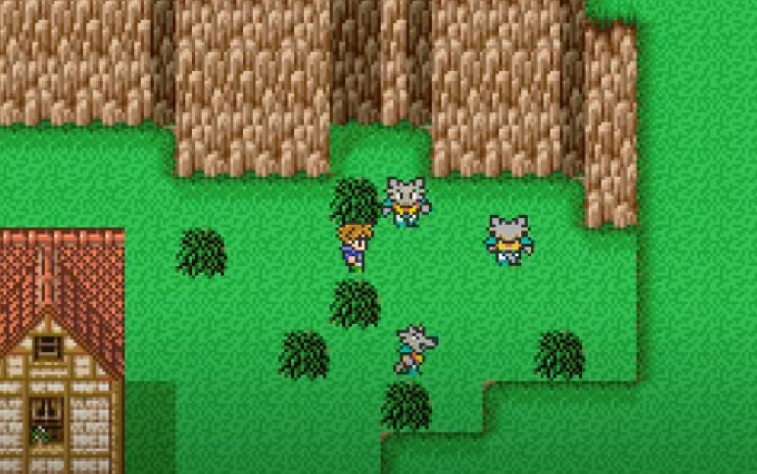 Quelb is a village full of werewolves in Final Fantasy V. There are no other werewolf villages anywhere else, them specifically being werewolves has no impact on the plot, and they never even turn human even during daytime. They're just chillin