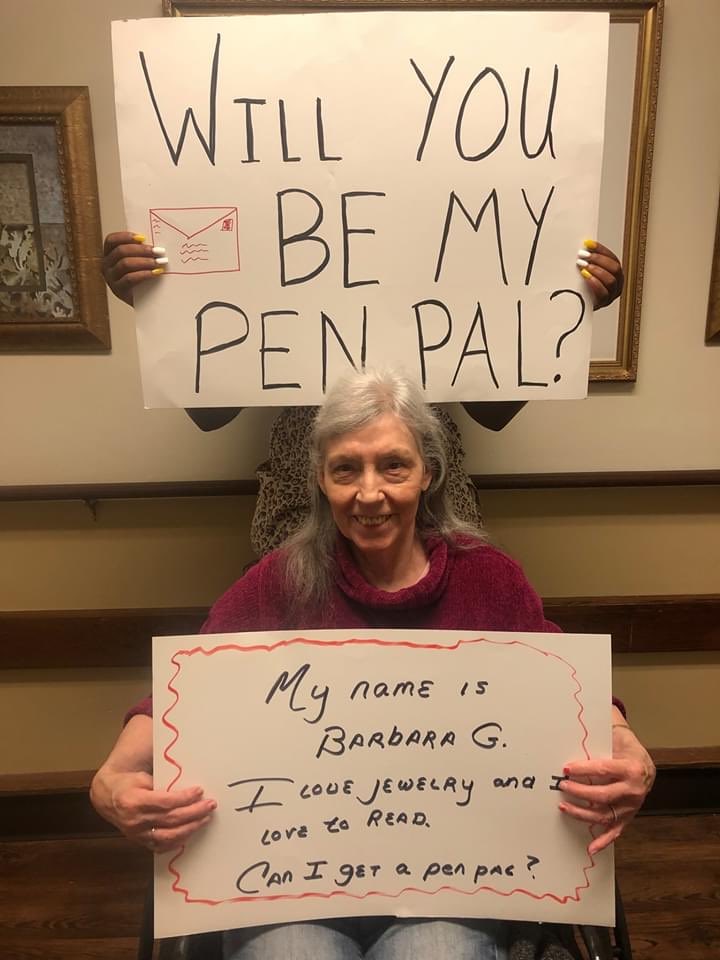 Barbara G loves jewelry and reading, send her a letter to find out which type of books she likes! Phoenix Assisted CareAttention: Barbara G201 West High StreetCary, NC 27513