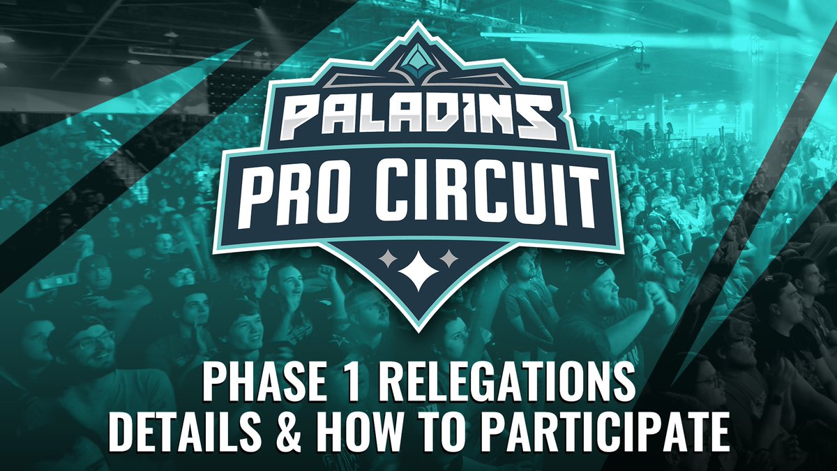 CALLING ALL CHAMPIONS 🙌 Phase 1 Relegations for the Paladins Pro Circuit begin on Saturday, July 18! Be sure to visit today's blog for information on the #PPC relegations format and how you can sign up to participate. 💎ow.ly/UKA150AnbyE