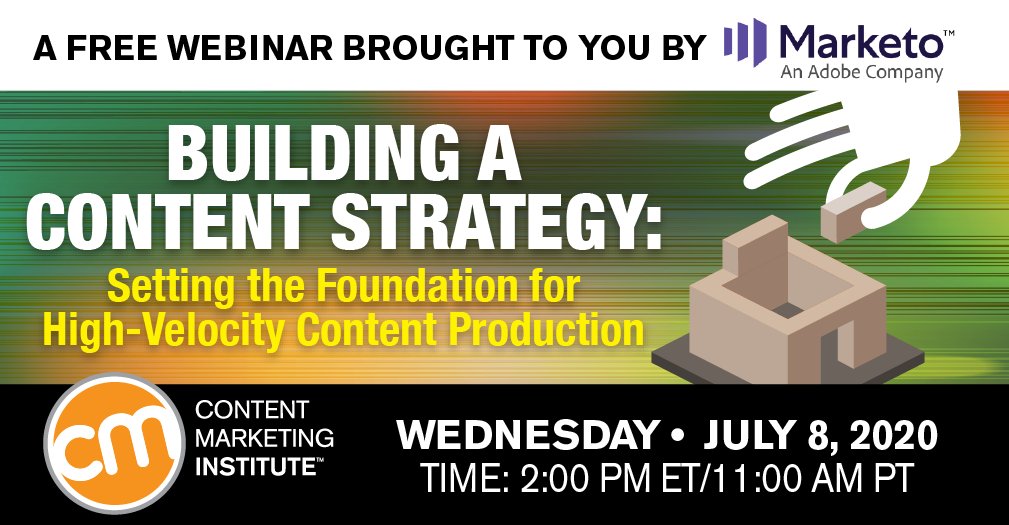 NEW WEBINAR SCHEDULED! 

🗓 Wednesday, July 8, 2pm EDT
🤓 Special guest <a href="/garrettruiz18/">Garrett Ruiz</a>
💻 Free registration: cmi.media/gbk6

Can't make it? Sign up to have a recording sent to you.