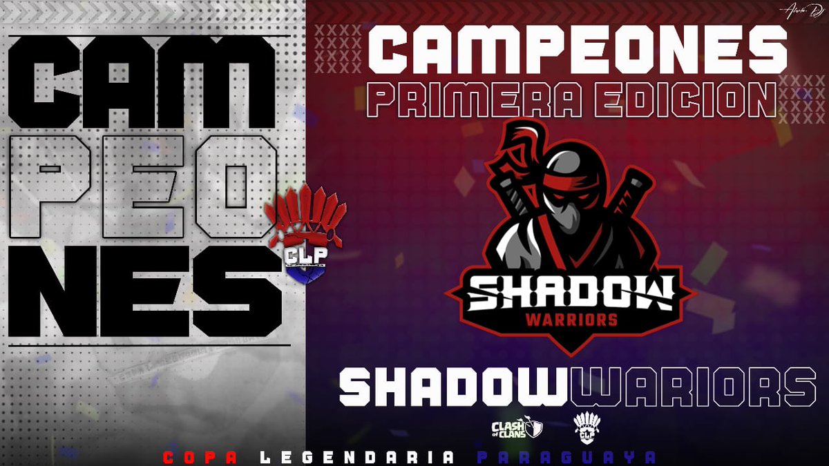 Nos complace presentar a nuestro GRAN CAMPEÓN

FELICIDADES <a href="/shadow_coc2/">Shadow Warriors</a>! 

Demostrando un altísimo nivel se llevan la corona de la CLP 🇵🇾 1era edición 

Gracias a todos los que hicieron posible el éxito de esta competencia.

Hasta pronto...