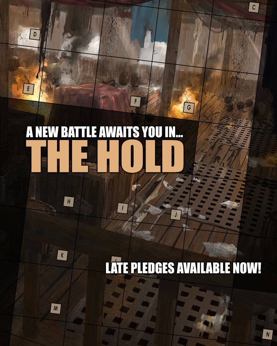 Big news: we've added a new Field Board to Salt &amp; Bones!

Captains don't always duel on the deck... A new battle, this time in the hold.

Late pledges for #SaltAndBones now up! (link in bio)

#tabletopgames #boardgames #boardgamegeek