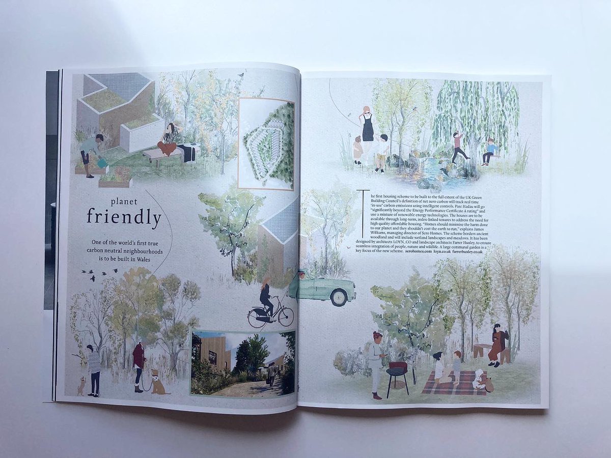 LoynCo's tweet photo. We’re delighted that our proposal for the Parc Hadau development with @FarrerHuxley and @Sero_Homes is featured in the latest issue of @enkimagUK. “One of the world’s first true carbon neutral neighbourhoods is to be built in Wales.”
.
Images: @loynco @FarrerHuxley @iCreate_Ltd https://t.co/NIeDPdust9