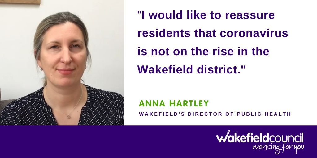 ⚠️News articles are reporting that Wakefield has a higher number of coronavirus cases than other areas &amp; may be at risk of local lock-down. We would like to reassure you that coronavirus is not on the rise in the Wakefield District. For more info bit.ly/31yl48c ⚠️