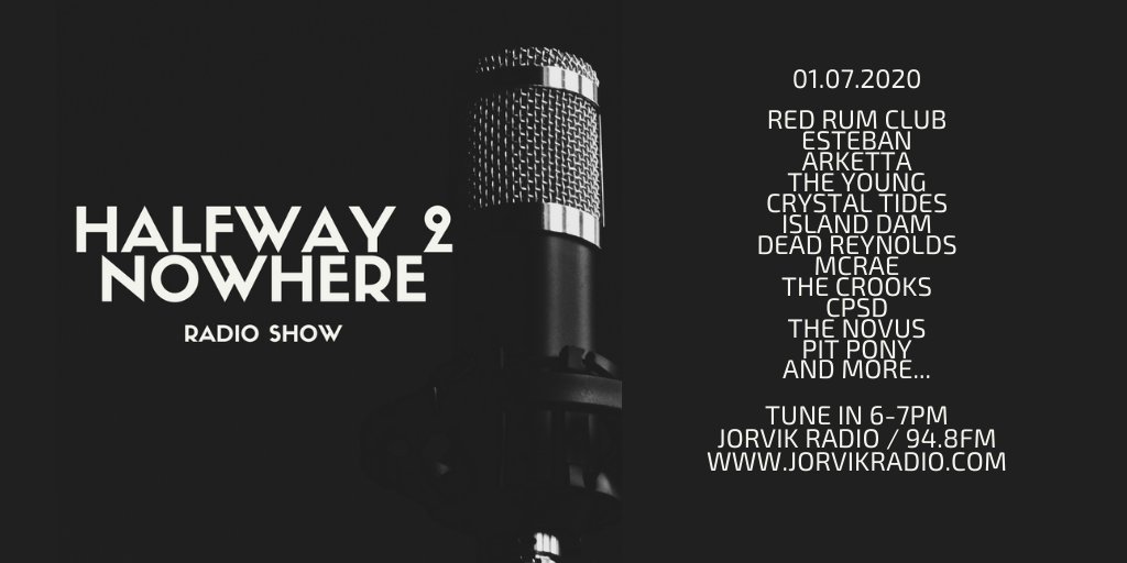 thefrontrow_'s tweet photo. Here we go. 

90 minutes to live on tonight's Halfway 2 Nowhere Radio Show. Got an epic hour of music featuring all these artists and more.

https://t.co/UATQuI2Gir / #H2NRadio #loveyork https://t.co/FN6SODhzXI