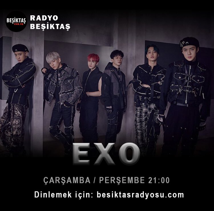 HaberAjansi_'s tweet photo. RADYO BEŞİKTAŞ!
#EXO’nun şarkıları #Çarşamba ve #Perşembe saat 21:00’da #EXOL’ler ile buluşuyor!
Dinlemek için https://t.co/GweqVwIb8k
@exouniversetr ve @besiktascomtr işbirliği ile
@weareoneEXO https://t.co/sKzO23q8Cs