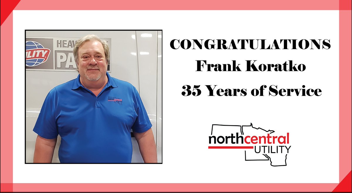 ncentralutility's tweet photo. A committed employee and an awesome human being. That’s what you are and we are glad to have someone like you in our workforce. Thank you for your many years of work with us Frank! https://t.co/KqO58xmLwx
