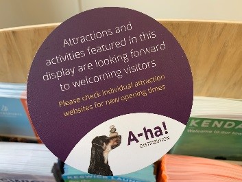 Ahaforleaflets's tweet photo. A-ha! Distribution is restarting merchandising of its displays from 4th July having achieved Good To Go status with a range of measures to make displays safe for visitor use.  If you need an urgent service please e-mail: elaine@aha-distribution.co.uk https://t.co/2hsNJvzYUR