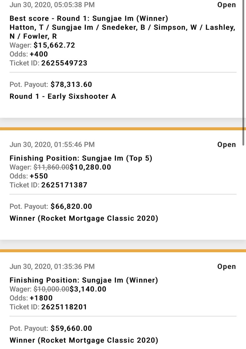 CashoutKingJJ's tweet image. Rocket Mortgage Classic 

SungJae Im for A MILLION DOLLARS 

19 people correctly guessed and have a chance at $750 A PIECE 

If he is leading after day one and wins the tourney I’ll give away $75,000 to people who RT Like and Follow me 

Gave away $3,000 last week

LETS GO