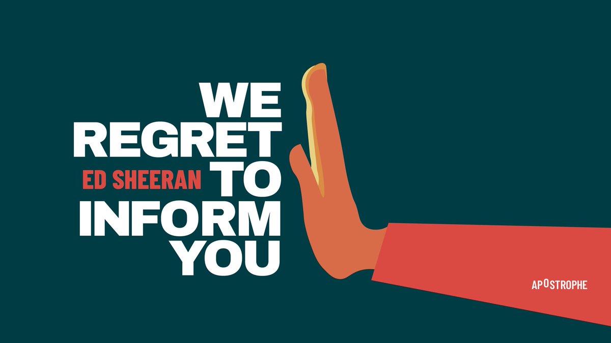 Bullied as a kid. 

Every record label turned him down. 

Dropped by his own management team. 

Went on to sell over 50 million records. 

Hear Ed Sheeran’s amazing story. 

podcasts.apple.com/ca/podcast/we-…

<a href="/apostrophepod/">Apostrophe Podcast Company</a>