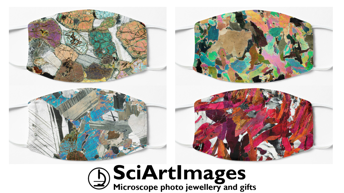 SciArtImages's tweet photo. Rock thin section microscope photo geology face masks. If you are going to have to wear one you might as well have a stylish and interesting one! Washable with two PM2.5 filters and description of the rock.
#geology #geologyrocks #geek #rockthinsection
https://t.co/ViFvPYaCmV https://t.co/l4v9svw04W