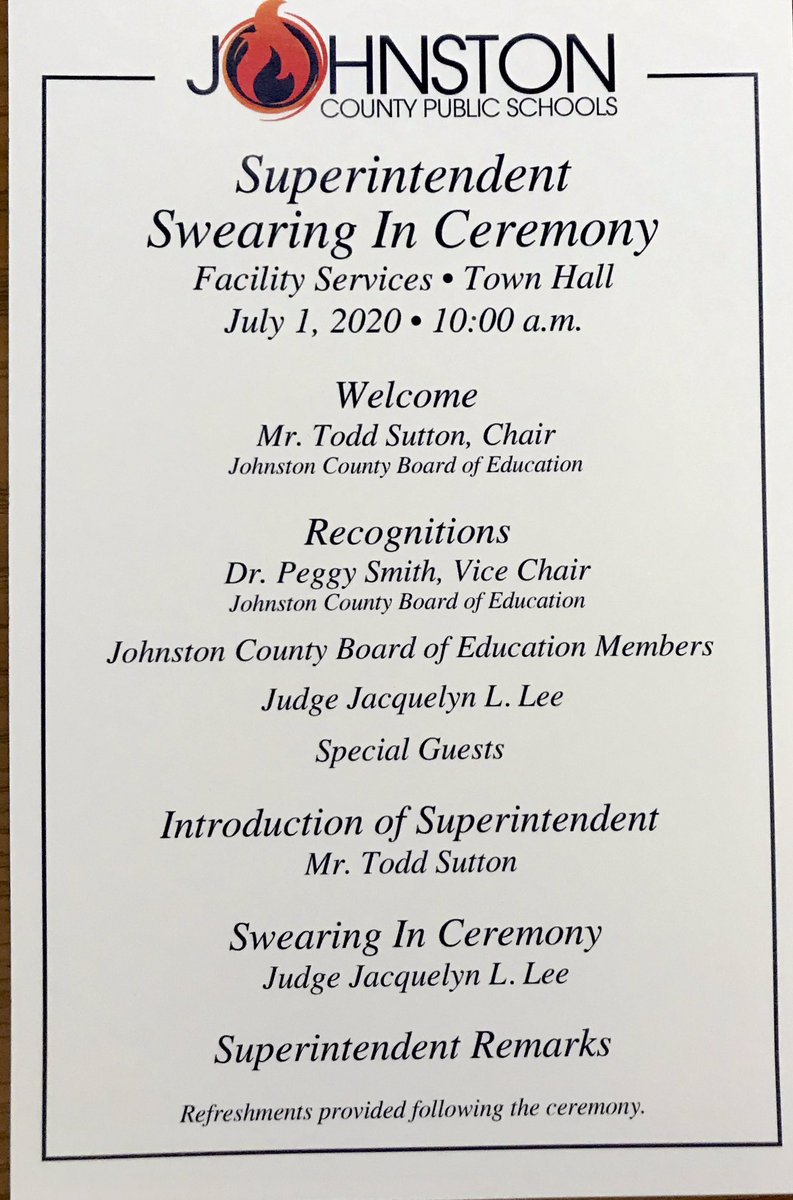 Welcome to Dr. <a href="/ericcbracy/">Dr. Eric C. Bracy</a> to <a href="/JCPS_NC/">Johnston County Public Schools</a> #NoJoFamily #PLGreenHornets