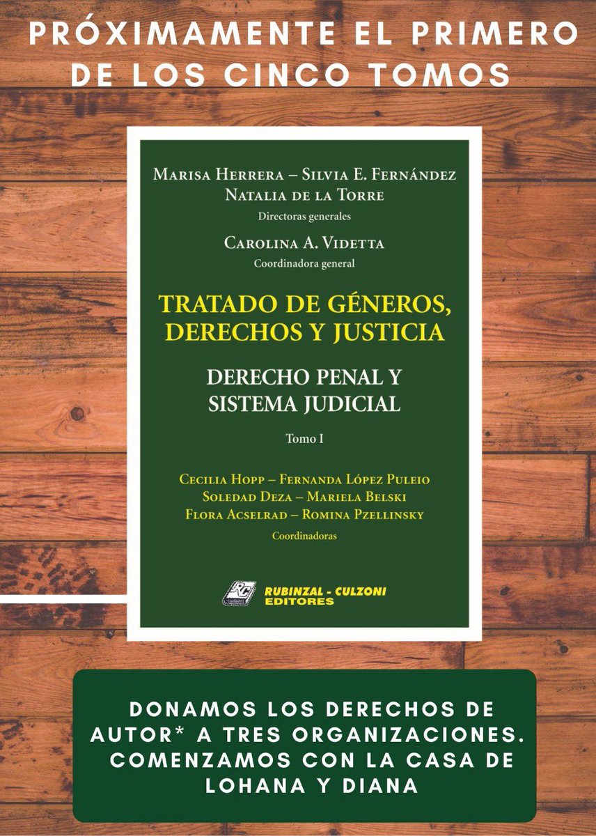 📣 🎉 Con gran alegría difundimos el primero de los cinco tomos de un destacado trabajo colectivo #TratadoGenerosDerechosJusticia con las de 200 autorxs, 21 coordinadorxs de ejes, y 3 donaciones de derechos de Autorx a orgas. 👏🏽 ¡Felicitaciones a las compañeras! 👩🏻‍⚖💜💪🏾🤓📚