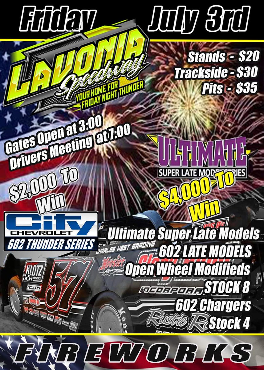 Bigfrog58's tweet photo. We will be @ULTIMATESupers racing this weekend @LavoniaSpeedway Friday and @Cherokee_DirtSC  Saturday night. 
Come out and see some great racing, celebrate Independence day weekend and watch the Big🐸🚀 with @RossBailes 🔥🏁🇺🇸 https://t.co/KVV5K4eNwu