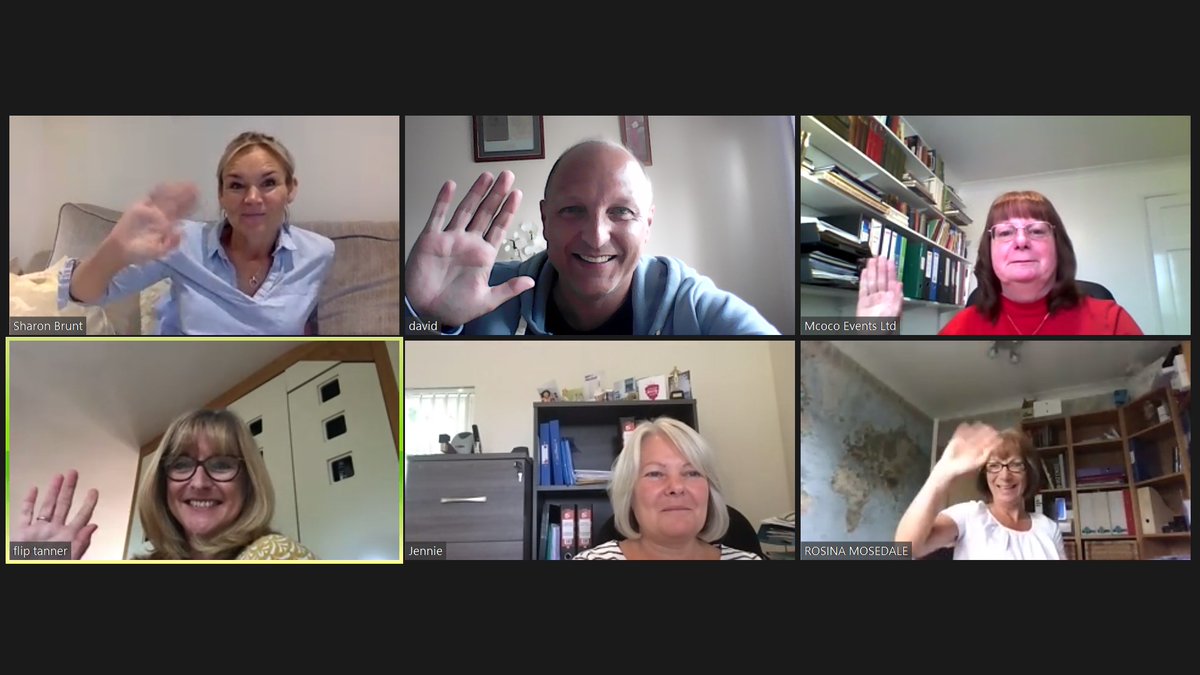 MCOCOevents's tweet photo. Great seeing everyone today. Catching up on our weekly virtual meeting.
@Choicelocations @InLocoEvents @EventWorksLtd
@SovereignEvents @UniqueVenueFind @eventsbykt
We missed
@PandoraEvents7 @EasyTigerEvents @karen_tobookLtd
@sheer_edge
#mcoco #sticktogether #littlefamily https://t.co/PbUn0J88jq