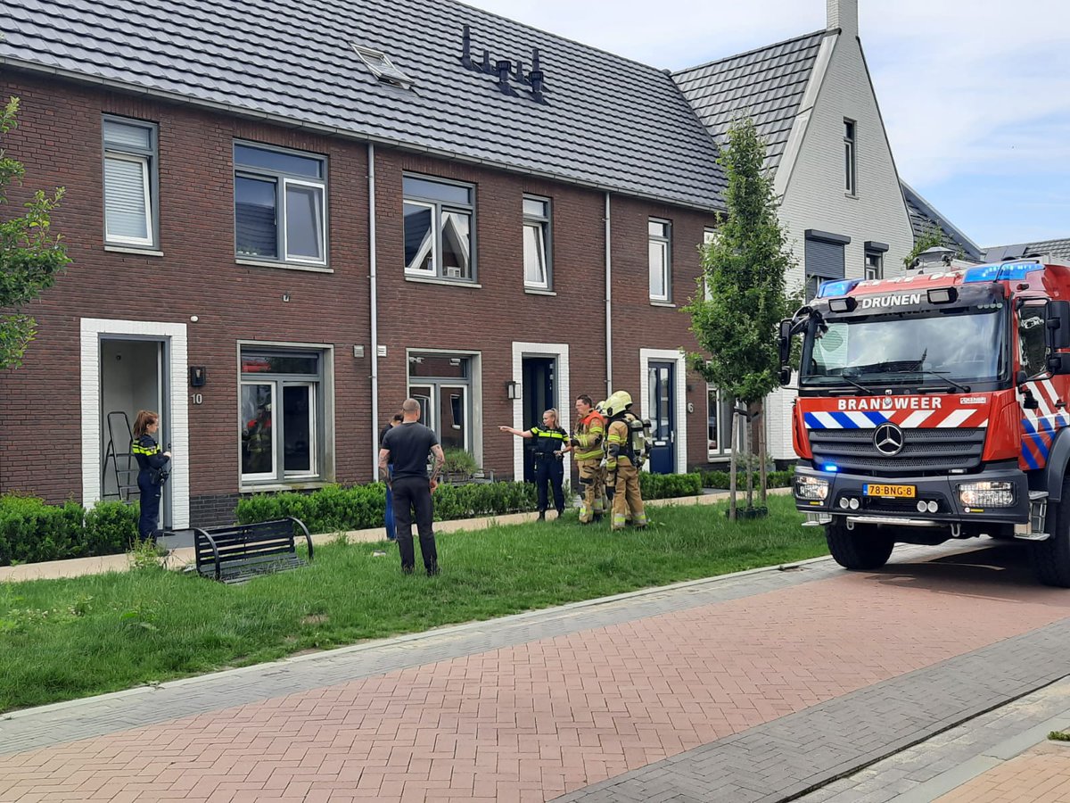 Melding brandweer Slotgracht Drunen