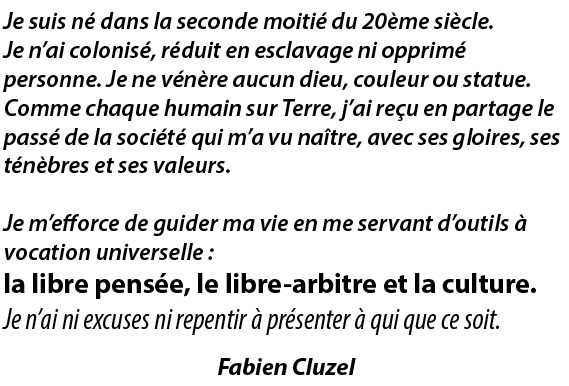 pierrecombe11's tweet photo. "Je n’ai ni excuses ni repentir à présenter à qui que ce soit." Voici le manifeste d'un ami que j'aimerai partager avec vous. Nul doute qu'un grand nombre partage le même point de vue ! #libre #pensé #colonisation https://t.co/OgTGppjuRC
