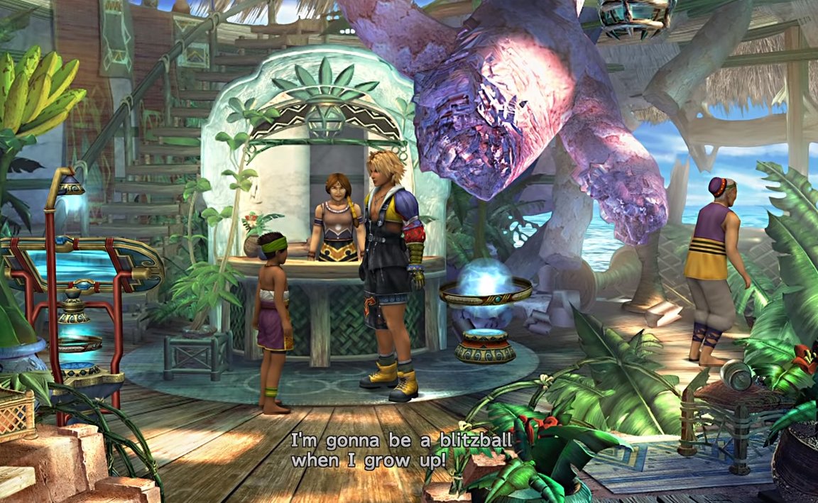 One of the more famous typos in FF is a kid in FFX who proudly declares his plans of becoming a blitzball. It was a typo in japanese version that was translated to english - but while the japanese typo was corrected in the HD remaster, the english version thankfully left it in
