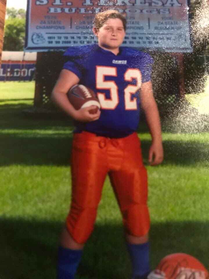DHeinz75's tweet photo. @STeresafootball As you begin your next chapter in St Teresa football this season gentlemen, just know that when you need to dig just a little deeper, #52 is right there to push you. https://t.co/39a7PJisQM