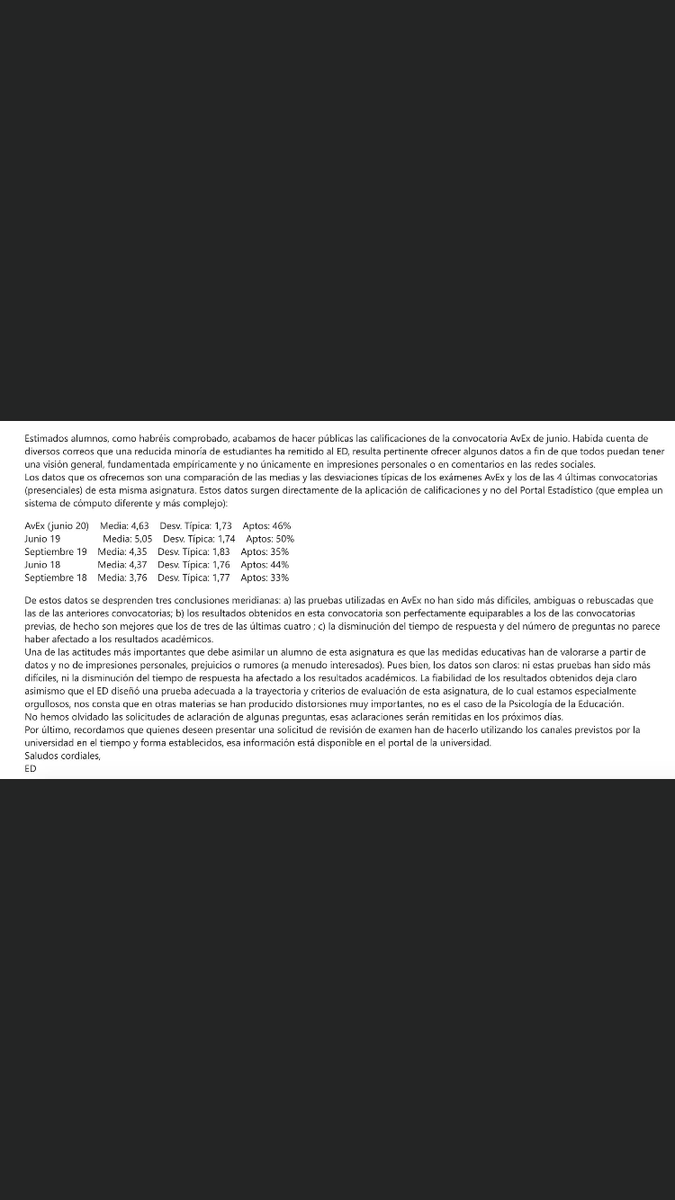 Nirarose1's tweet photo. Que sepan todos que esto es el nivel en la @UNED ¡Ojo! Están ORGULLOSOS de estos datos! Añado que el año pasado este mismo ED se negó a corregir una pregunta de examen mal traducida al inglés, diciendo que yo no tenía ni idea... Soy canadiense y profe de ingles #UNEDinjusta https://t.co/p7hqUxvXPW