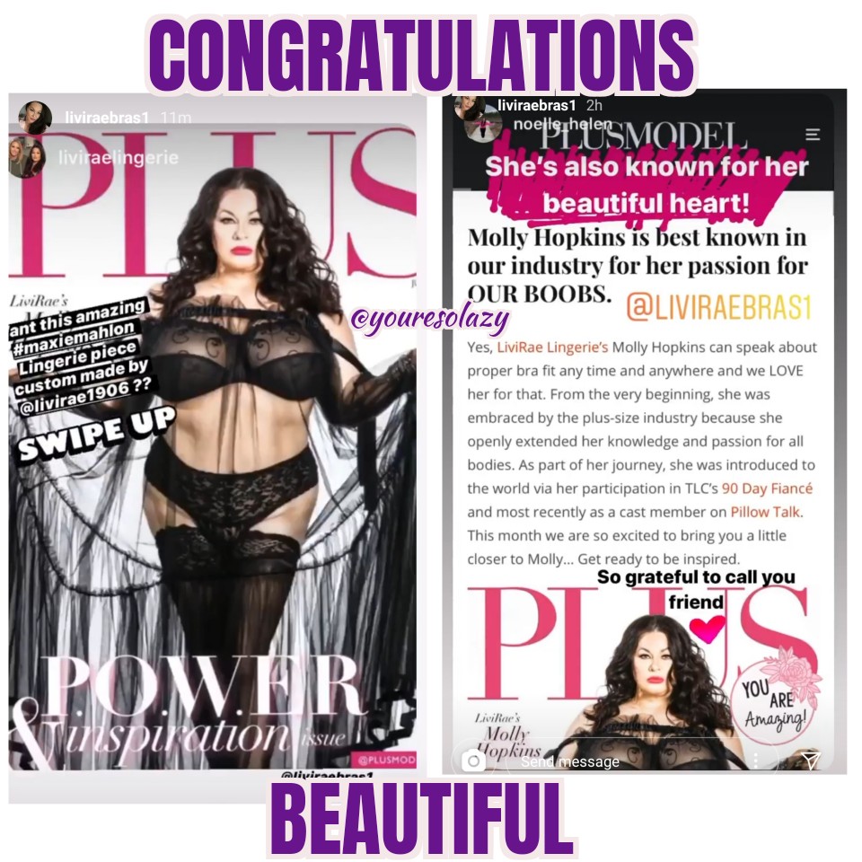 KassidyOC's tweet photo. #90DayFiance 

Molly on the cover! Congratulations!!! https://t.co/rrPvnYJmSI