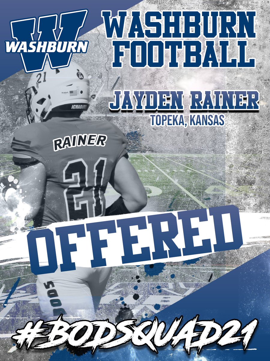 jaydo_1's tweet photo. Blessed and honored to receive my first Division II offer from Washburn University! #BODSQUAD21 @Josh_OsbornWU @IchabodFTBL https://t.co/8ydik6gutl