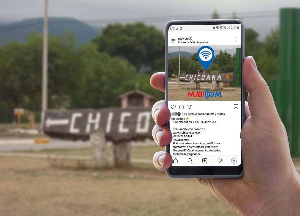 👉 Conectados en <<<CHICOANA>>> 📌
.
Comunicate con nosotros! 👩‍💻 👨‍💻 ☝
nubicom.com.ar👈
📞 0810-222-6824
📩 <a href="/nubicomok/">NubiCom</a>
.
.
#Chicoana #nubicom #partedelfuturo #juntoavos #clientesfelices #servicios #InternetEnCasa#internet #conectados #wifi #salta #argentina