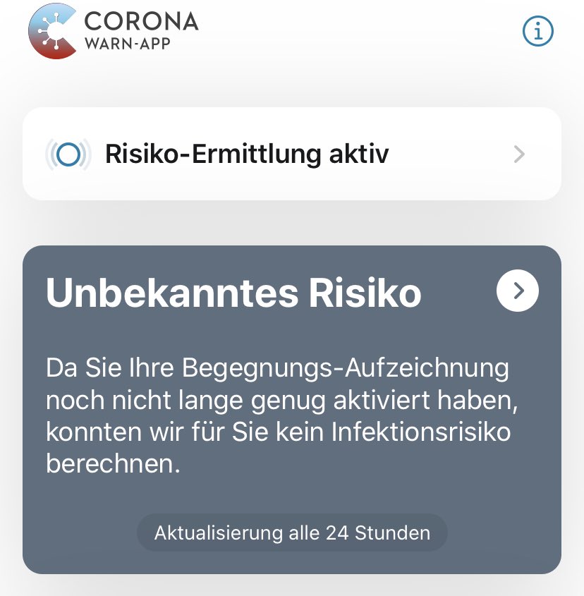 schokodragee's tweet photo. Das mit den Updates müssen die noch üben, so hat das wohl kein Sinn.(gestern war noch Alles OK) #CoronaWarnApp @coronawarnapp https://t.co/OFT4XfXsDO