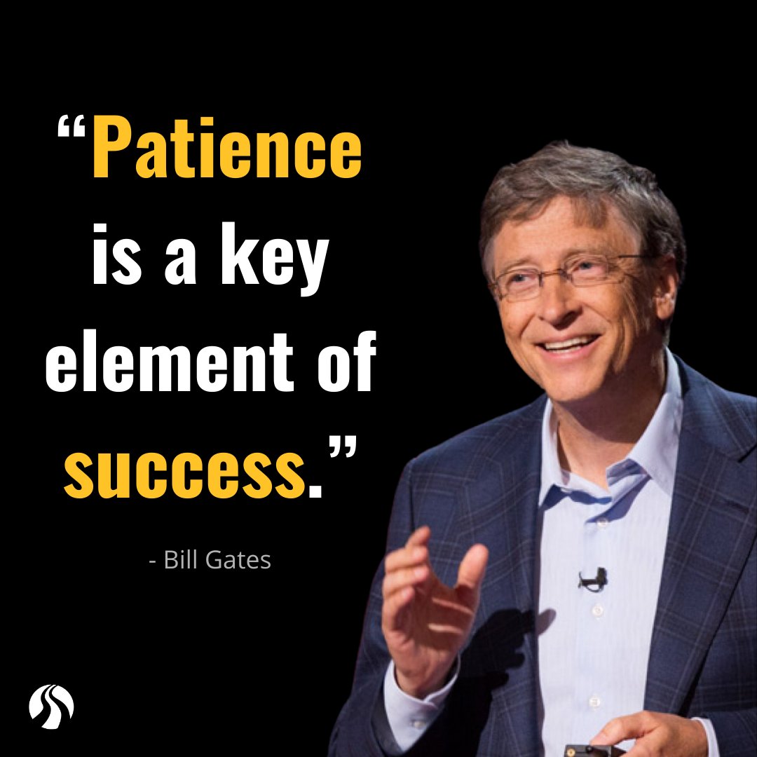 To be successful, you have to be patient in all the times, because  opportunity knocks without any notice and only the patient lot will grasp  it.\, image size:1080x1080