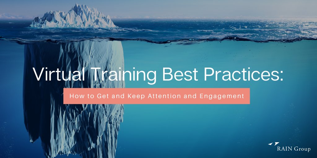 10 ways to keep participants engaged during virtual training: hubs.ly/H0rYbVW0 #SalesLeadership #VirtualTraining <a href="/RAINSelling/">RAIN Group</a>