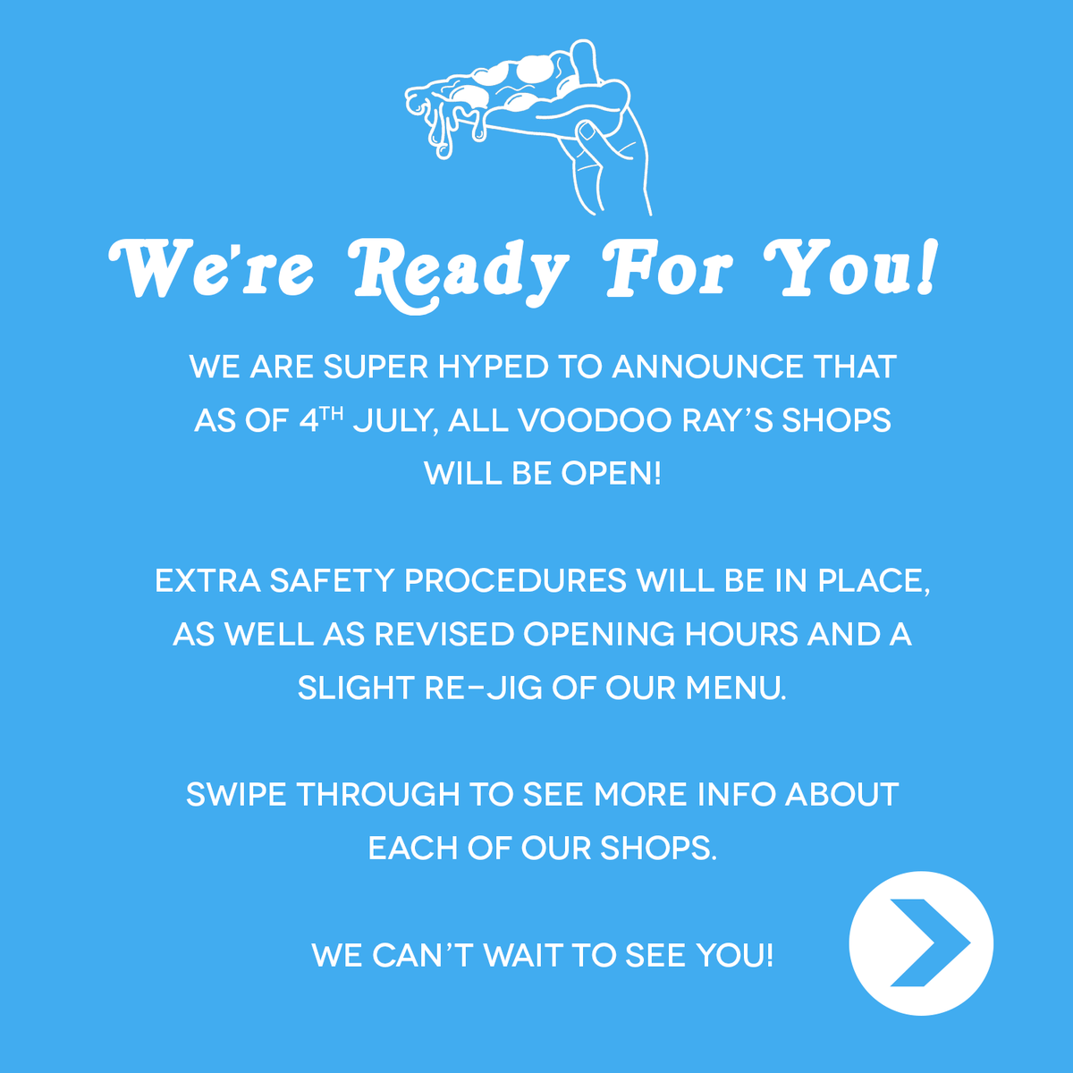 Voodoo_Rays's tweet photo. 🍕 WE'RE READY FOR YOU 🍕 https://t.co/fkqmh0fNGZ