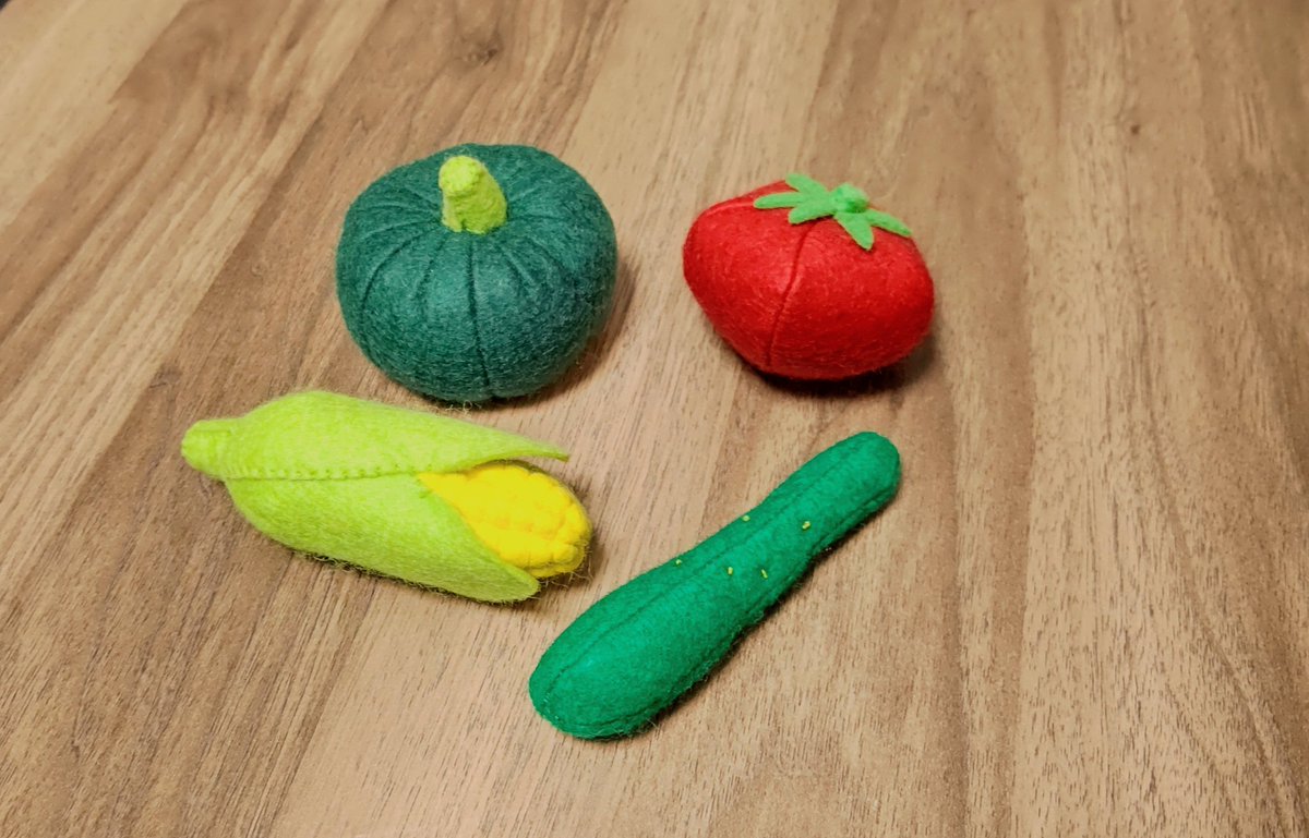 咲良 Auf Twitter 夏野菜 去年くらいまでかぼちゃの旬は冬だと思ってました ٥ てかかぼちゃの絵文字 ジャック オ ランタン しかないの何でなん 3 ヽ 夏野菜 立体やさい フェルトままごと ハンドメイド好きさんとつながりたい