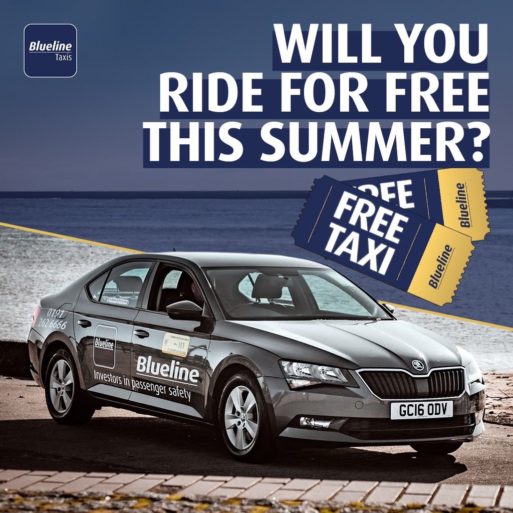 BluelineNCL's tweet photo. RIDE FOR FREE IN ONE OF BLUELINE'S FREE TAXIS! 🚙

In case you missed it, we're thanking our loyal customers for their support during this pandemic by putting 5 FREE TAXIS on the roads across the region in the coming weeks! https://t.co/LvaKoRNFOd