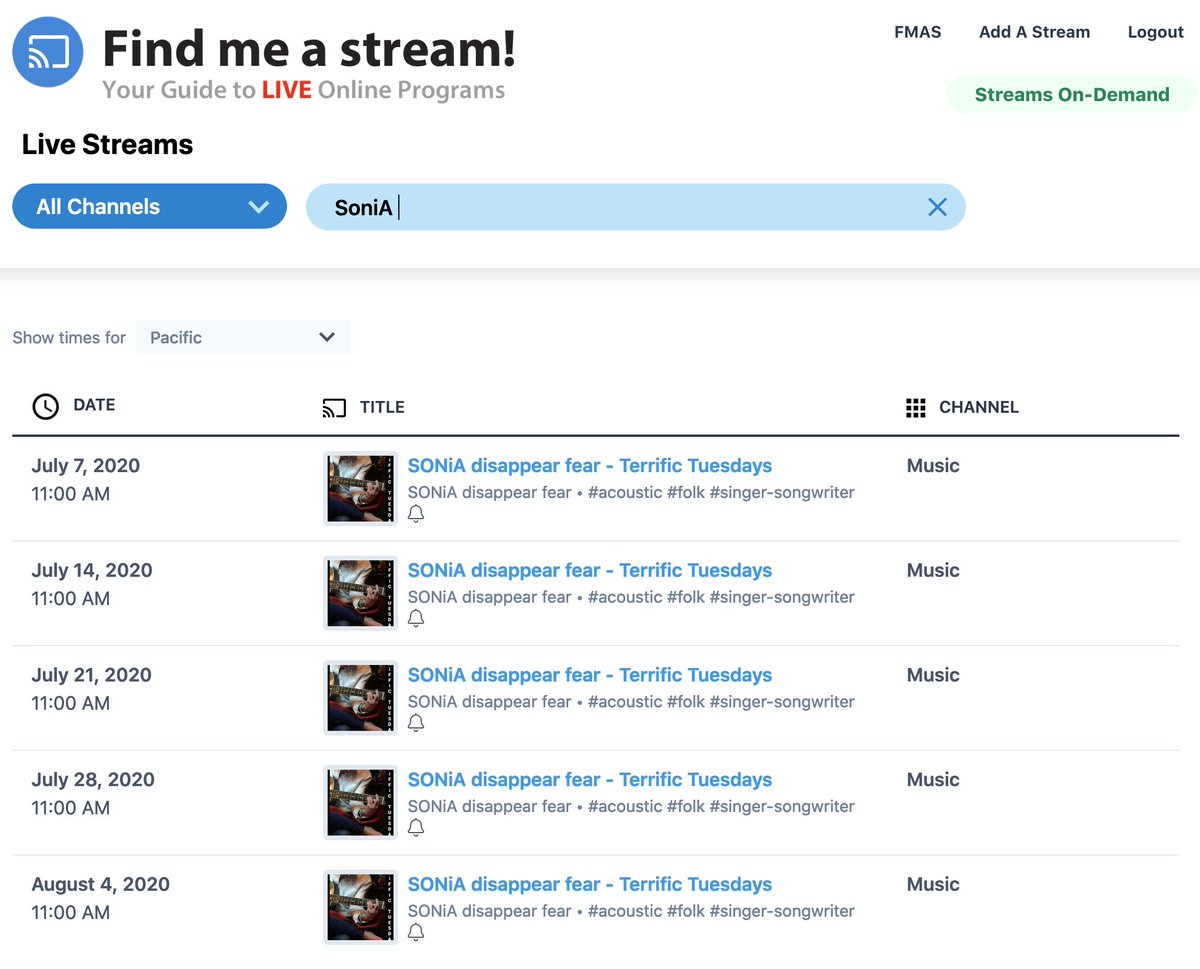 Find Me A Stream! (@findmeastream) on Twitter photo 